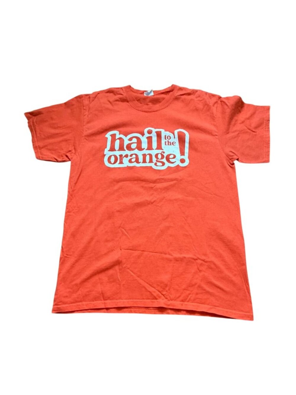 University of Illinois 'Hail to the Orange' U of I Adult T-Shirt-Orange-Size L-G